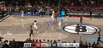 ?蛮炸裂的！基翁-约翰逊变向突破单臂隔扣湖人旧将斯威德！