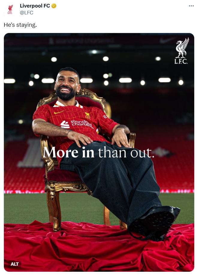 昙花十现❗32岁萨拉赫赛季27球17助,已三夺英超金靴&冲击第二冠